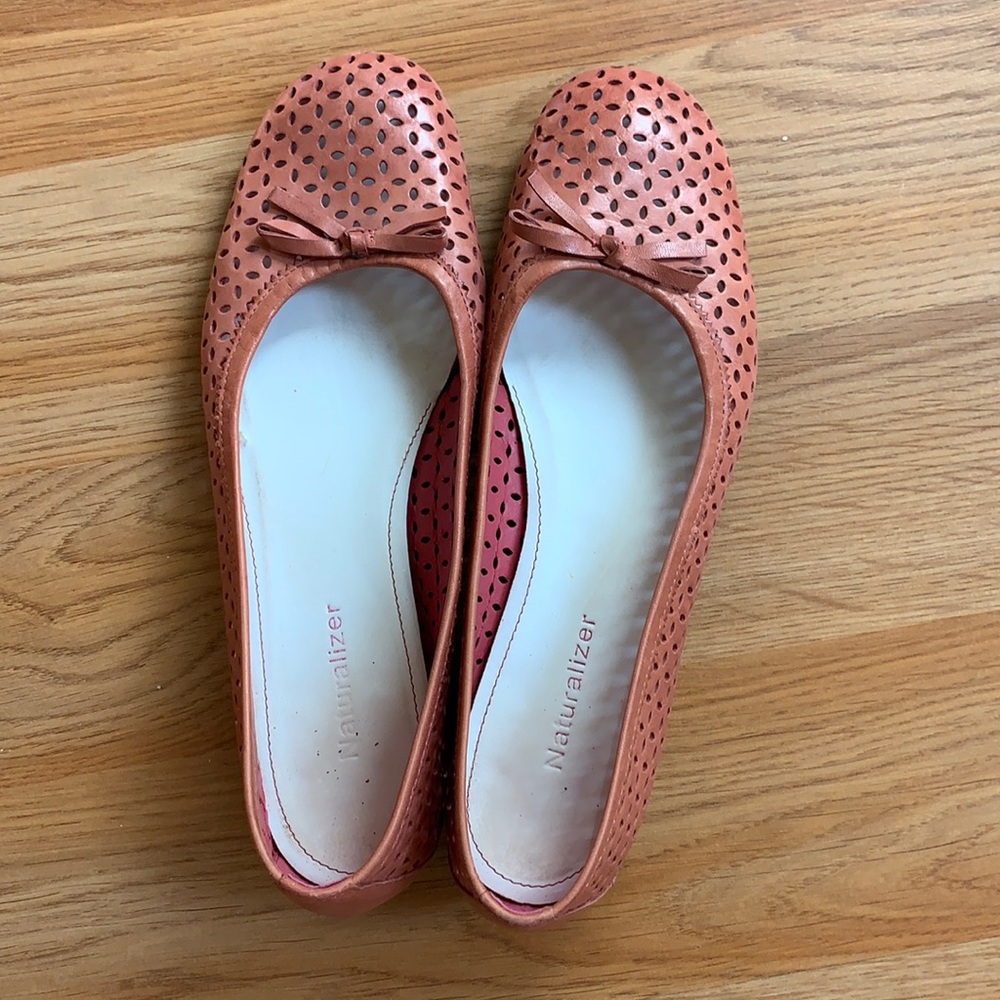 Naturalizer Pink Bow Slip On Shoes